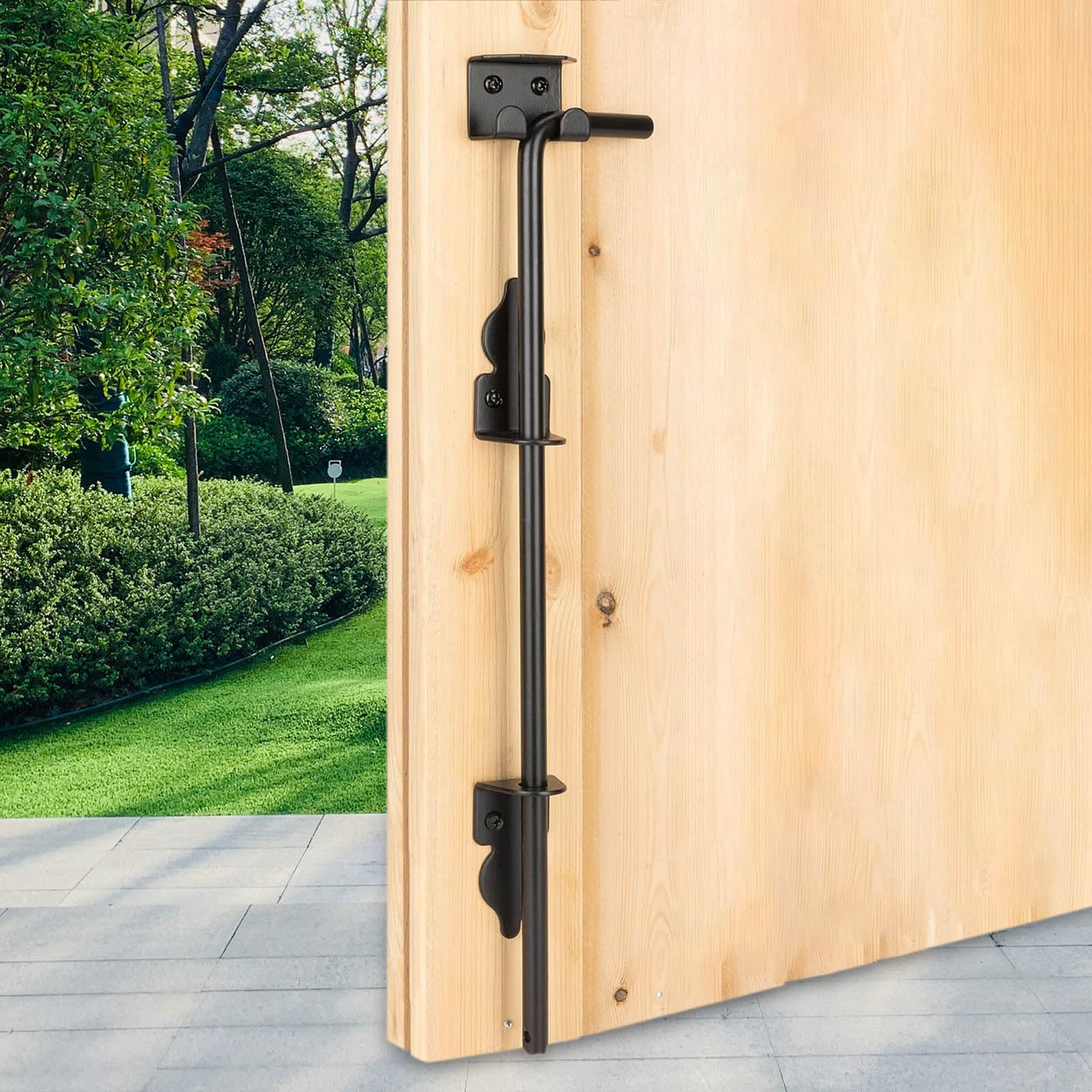 predolo Asta Di Caduta Della Chiusura a Terra Del Cancello, Chiavistelli E Catenacci per Porte, Per Nelle Recinzioni in Legno Del Cortile, Nelle Porte Del Fienile, 36 Pollici