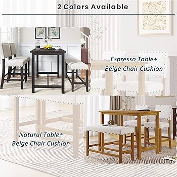 Amazon.com - KLMM Modern Rustic Wooden 4 Piece Counter