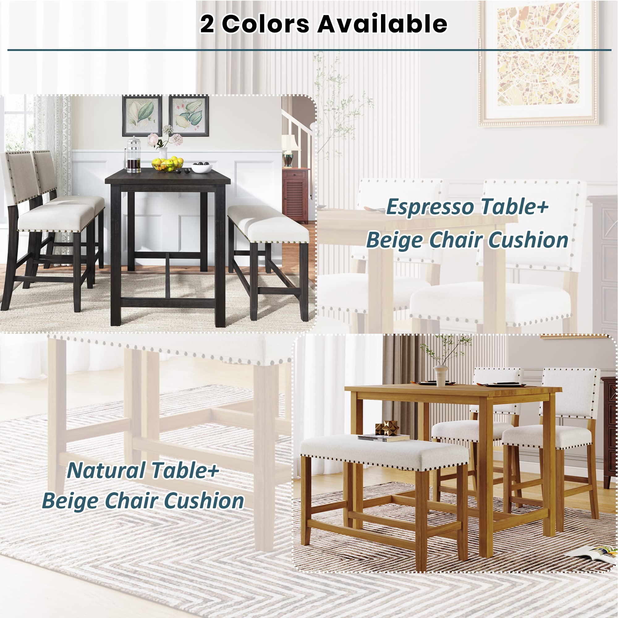 コールマン　Natural Wood Counter Table Classic tov-d44123_6_tov20231_2.webp