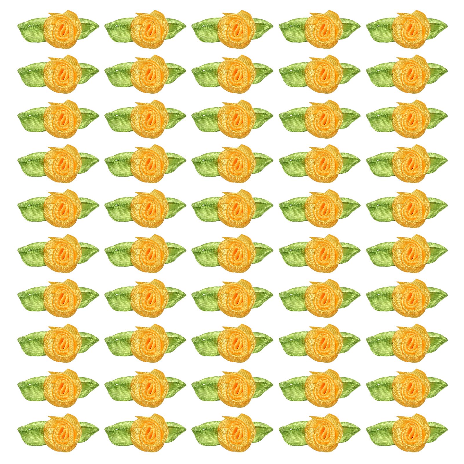 PATIKIL 15mm Tiny Satin Ribbon Rose