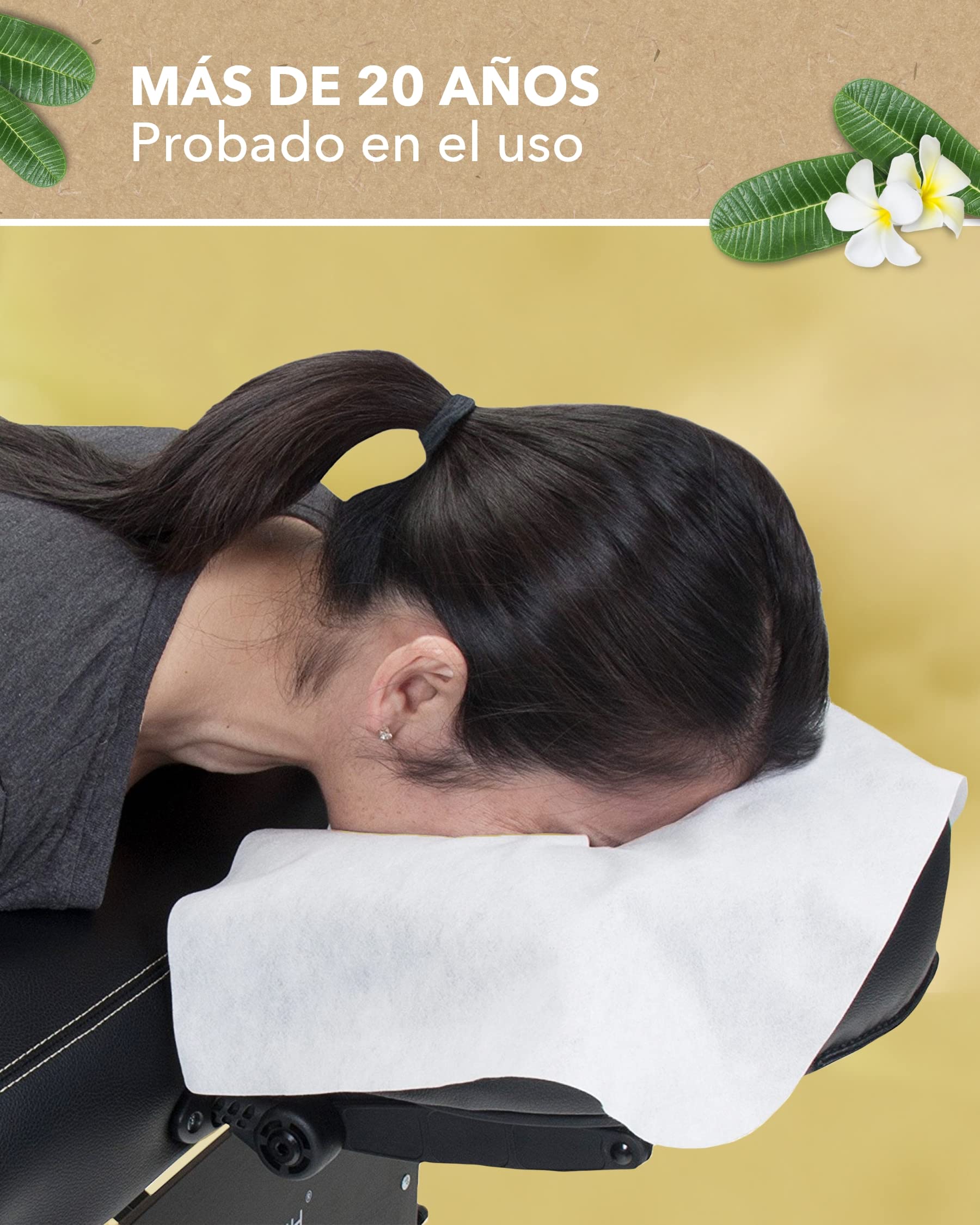 ZEN - 1000x fundas desechables reposacabezas - Fundas desechables para reposacabezas de textil no tejido en camillas de masaje, bancos de masaje y camillas de tratamiento - 41x31 cm