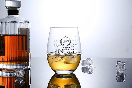 Miniatura 5 de Regalos de cumpleaños número 50, copas de vino de cumpleaños 50 para hombres y mujeres, regalo de decoración de aniversario de boda para fiesta de