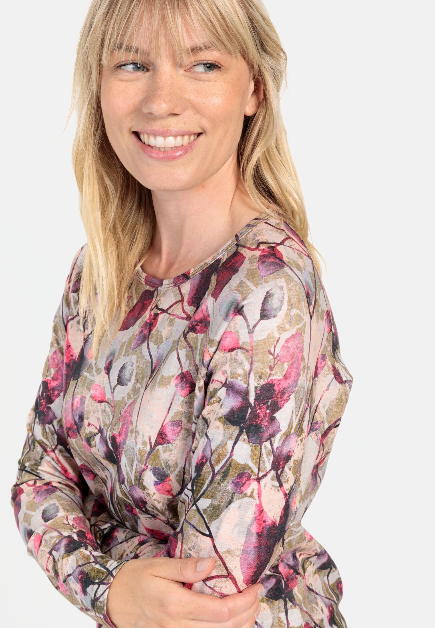 camel active Damen Langarmshirt aus Organic Cotton
