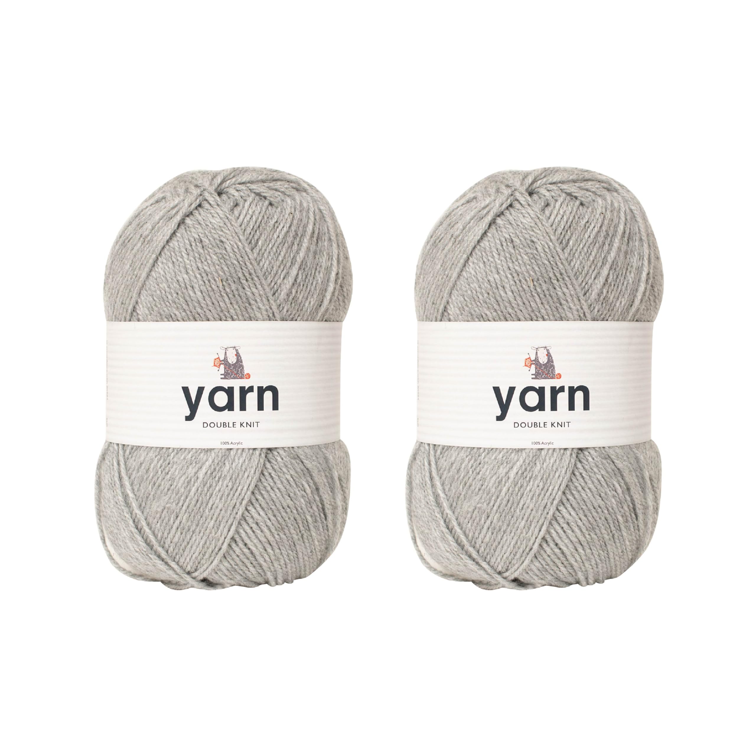 KORBOND DK Black Yarn - 100g Acrylic Wool - Lightweight, Hypoallergenic & Durable Double Knit Crochet Yarn Knitting Wool (290m Total) — view 137