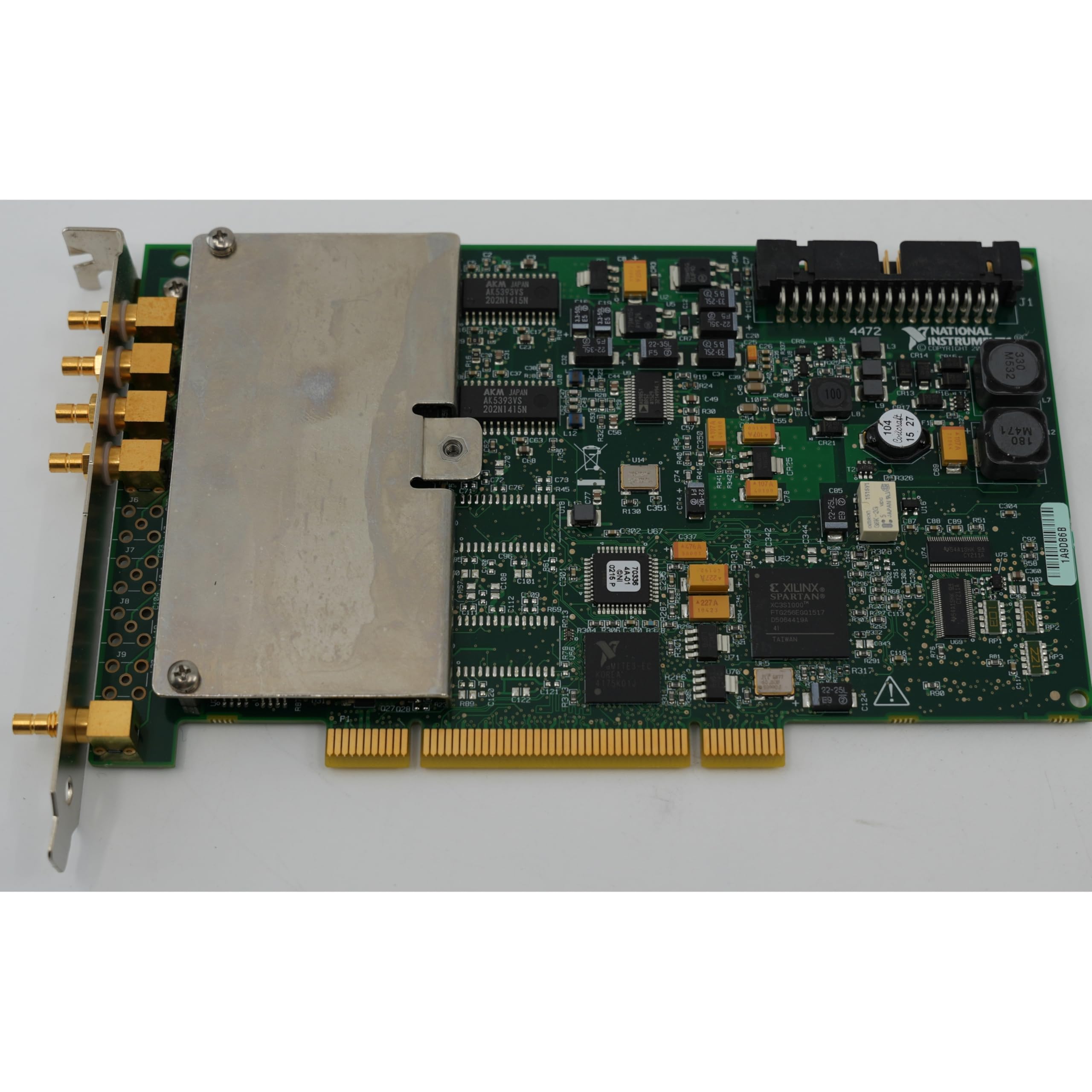 NI PCI-4474 | 4-Channel High-Accuracy Sound &amp; Vibration DAQ Card, 102.4 kS/s, 110 dB, AC/DC Coupled, IEPE Support