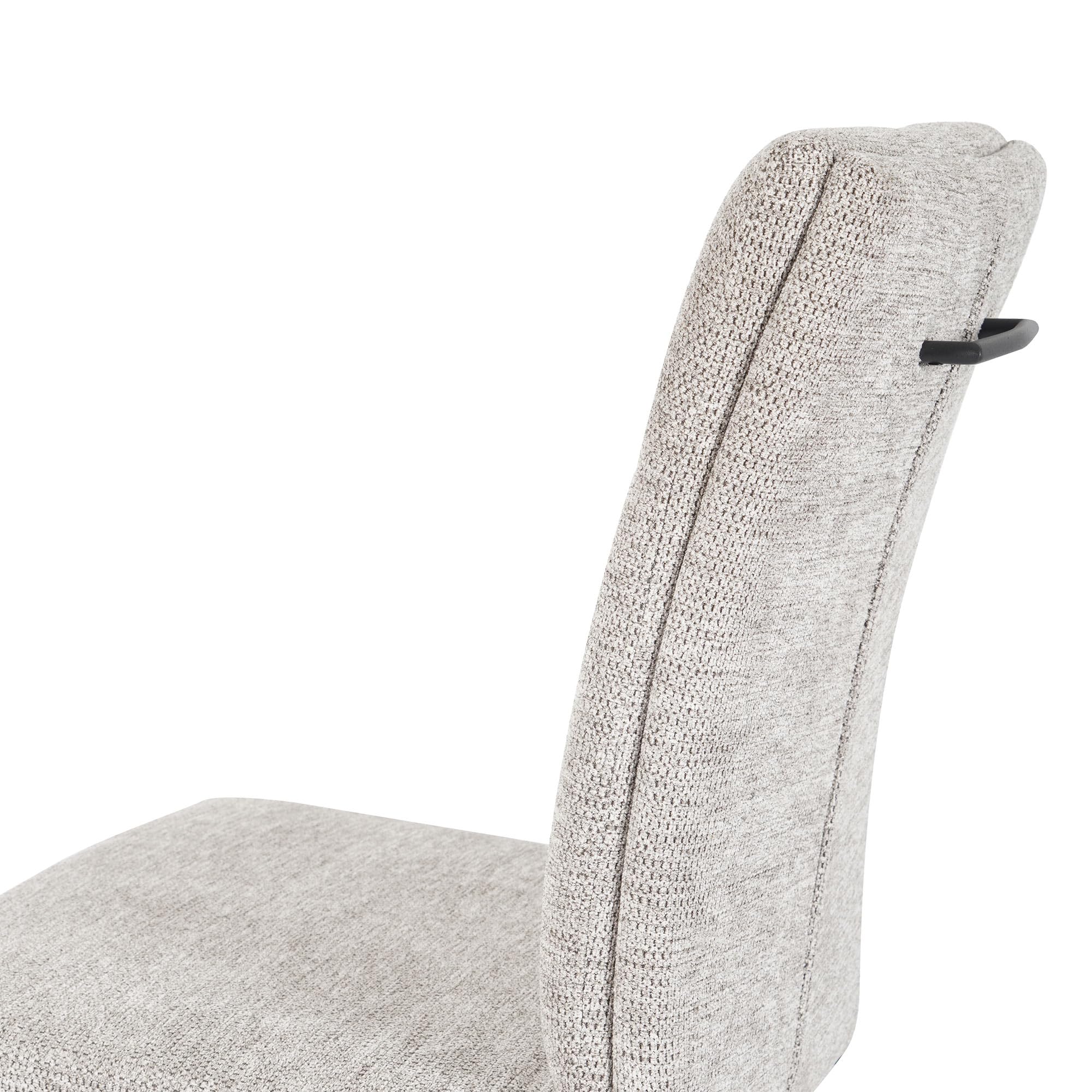 Raburg Freischwinger Maggie, 2er-Set, Stoffbezug, Beige/Schwarz, gepolstert | ergonomisch gepolstert, Metallgestell, für Esszimmer, Küche und Wohnbereich