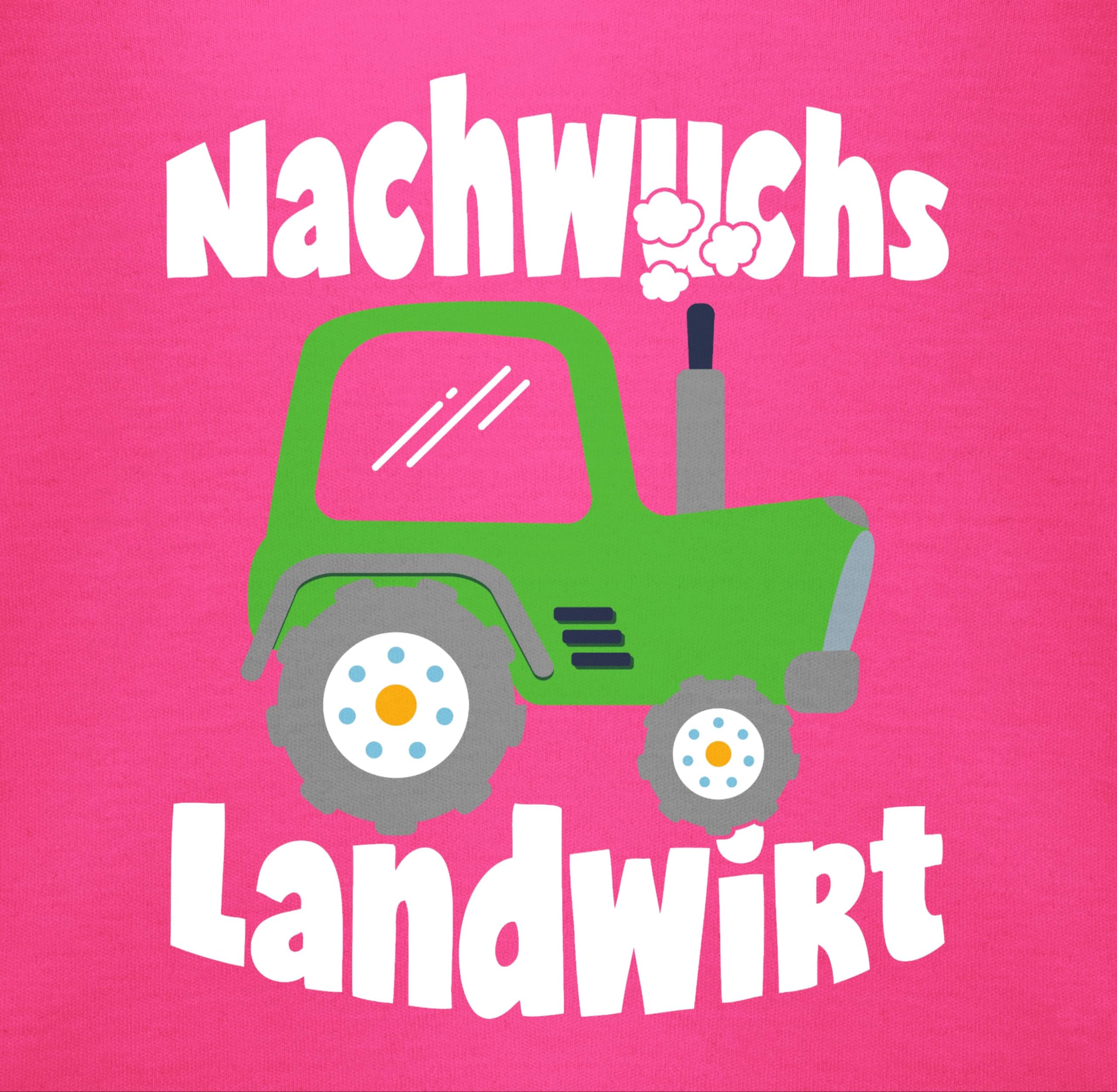 Shirtracer - Baby Body langarm Mädchen Junge - Sprüche - Nachwuchs Landwirt weiß