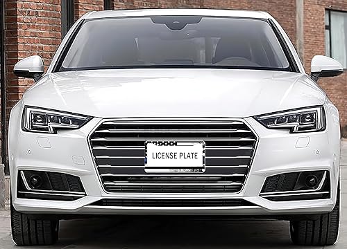 Miniatura 6 de Marcos de matrícula con bandera estadounidense, accesorios de automóvil, soportes de aluminio de metal, 2 piezas, 2 agujeros con tapas de rosca para