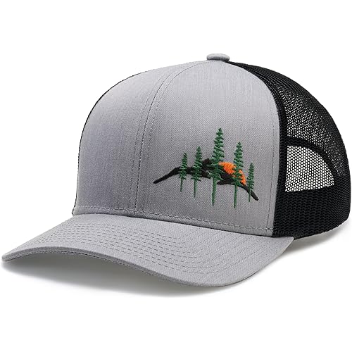 LARIX Trucker Hat, Wild Sunrise, No Sweat Hat Liner Bundle