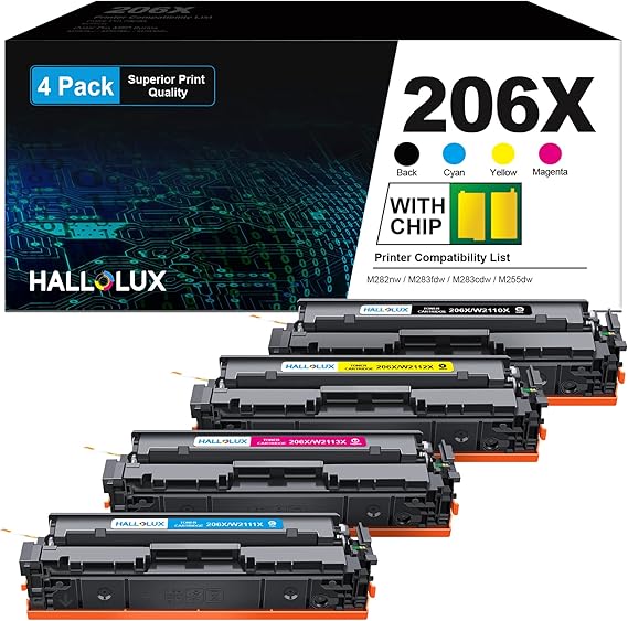 206X 206A Toner Cartridges (with Chip) for HP 206A 206X Toner Cartridge Replacement