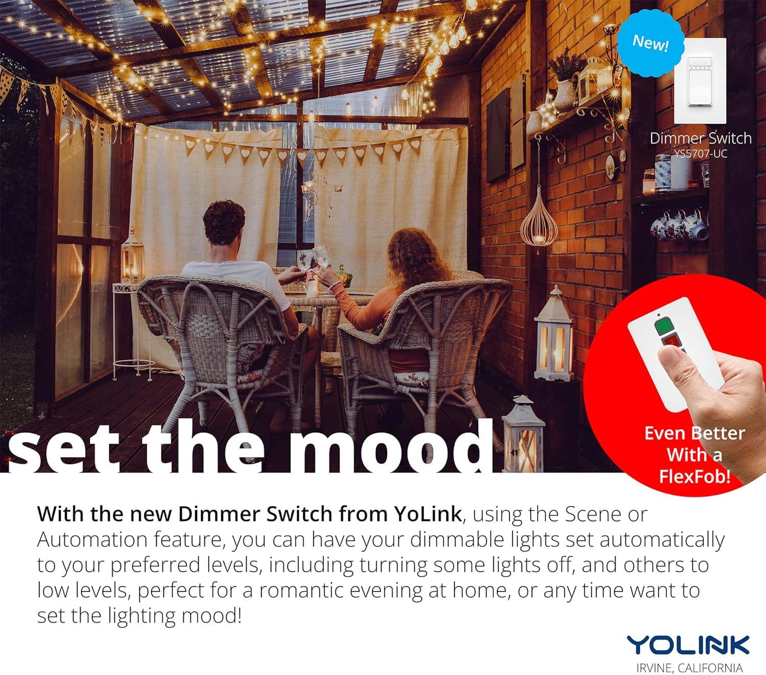 FlexFob 4-Button Smart Fob, up to 8 Functions, Trigger Alexa Routines & IFTTT Applets, Smart Buttons, Hub Included