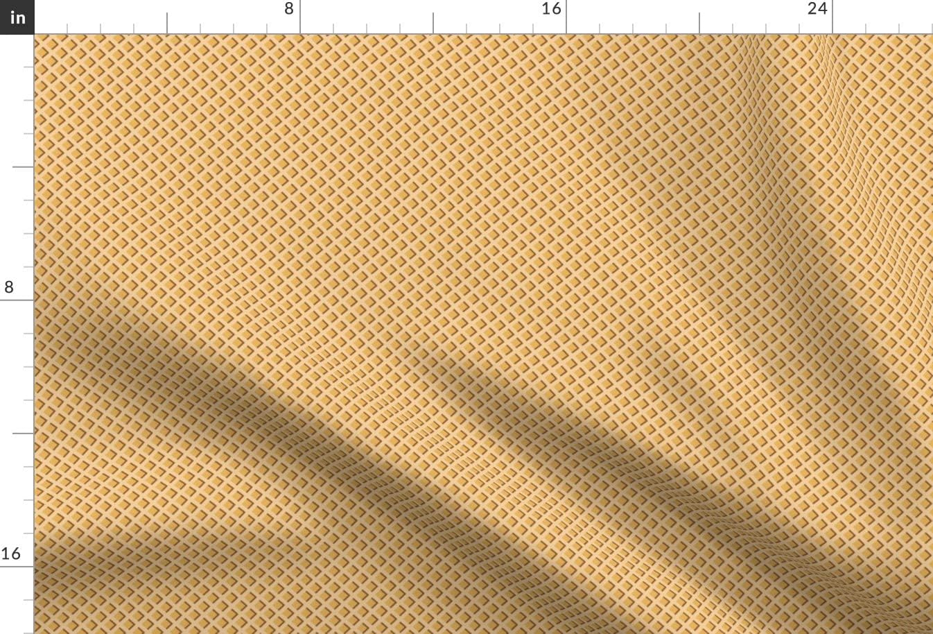 Spoonflower Fabric - Ice Cream Waffle Cone Food Diamonds Retro Sweet Printed on Minky Fabric by The Yard - Sewing Baby Blankets Quilt Backing Plush