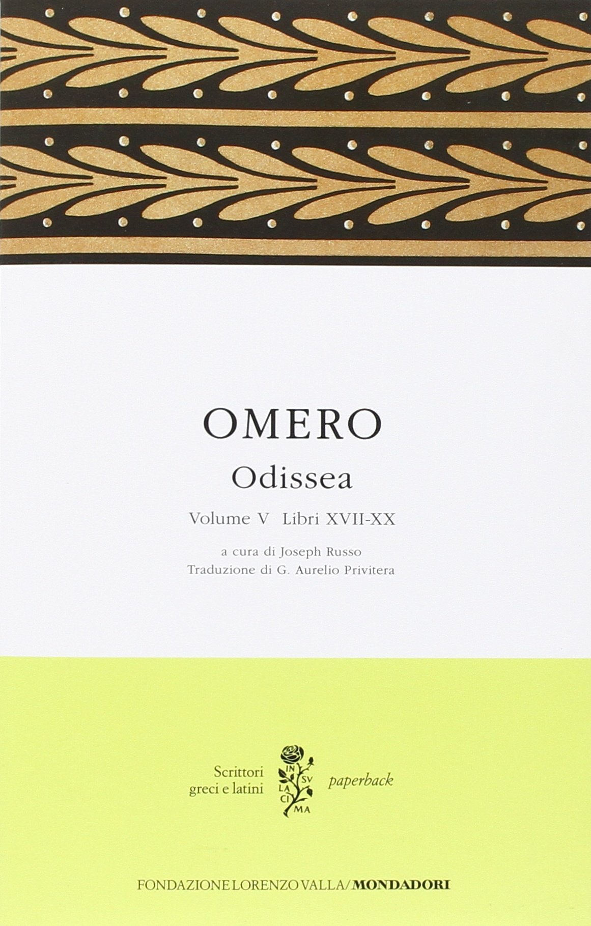 Odissea. Testo greco a fronte