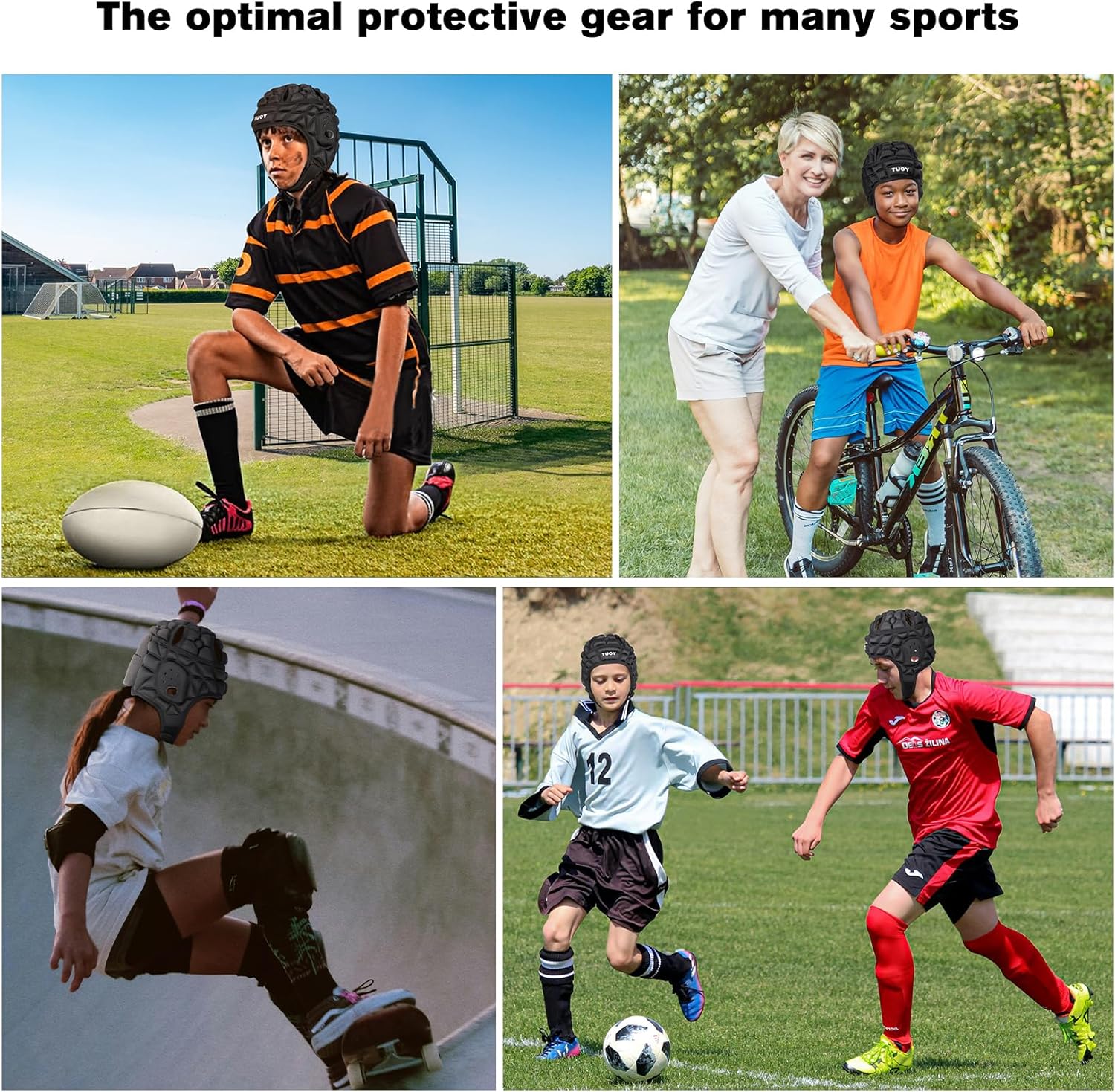 保護ソフトシェルフラッグフットボールヘルメット7V7ラグビーサッカーEVAフォームガーディアンキャップヘッドプロテクションパッド入り