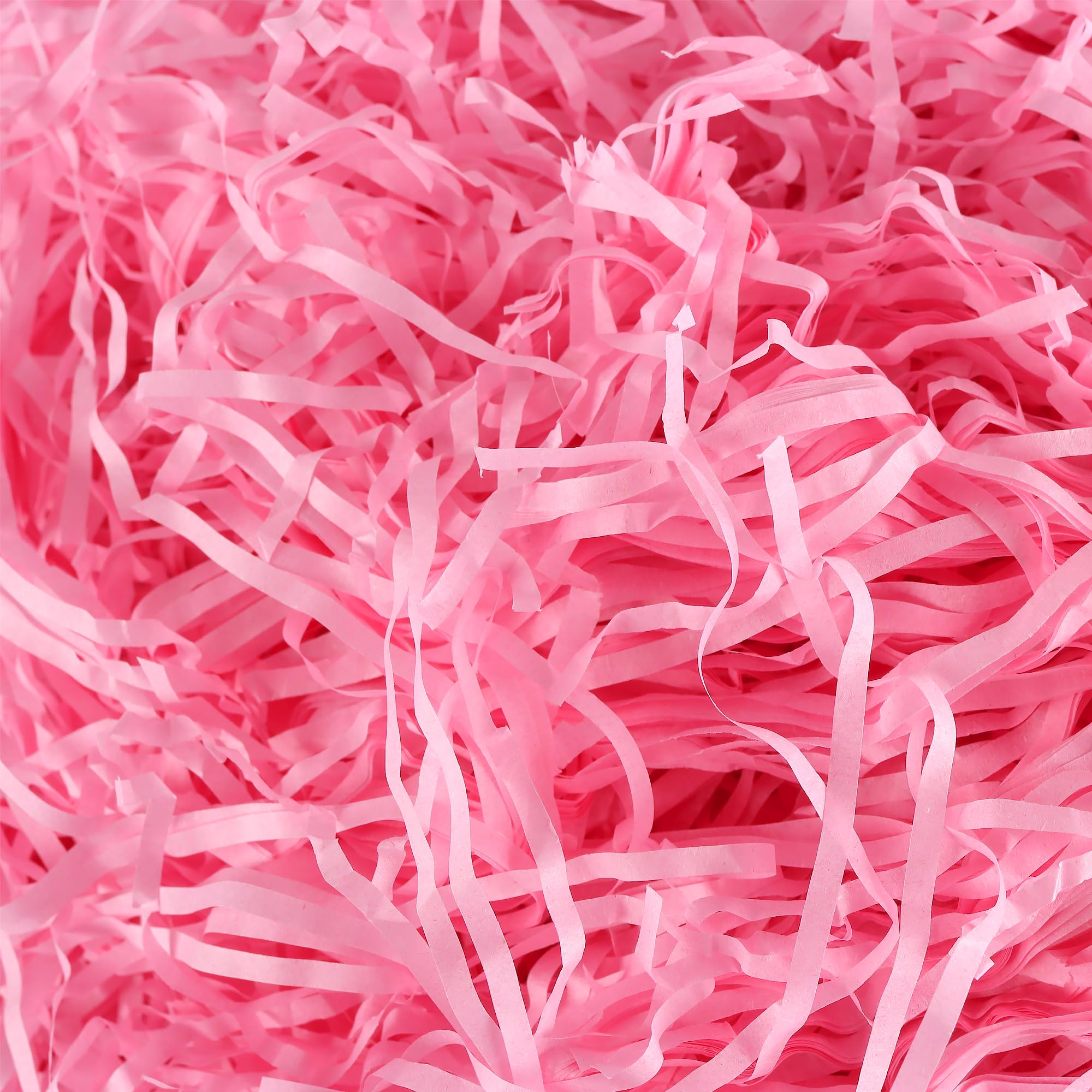 CHEUNGR 1000g Shredded Tissue Paper, Pink Hamper Stuffing Filler, Raffia Gift Filler Paper Shreds for Gift Baskets Hampers Packaging, Birthday Party Supplies Decoration