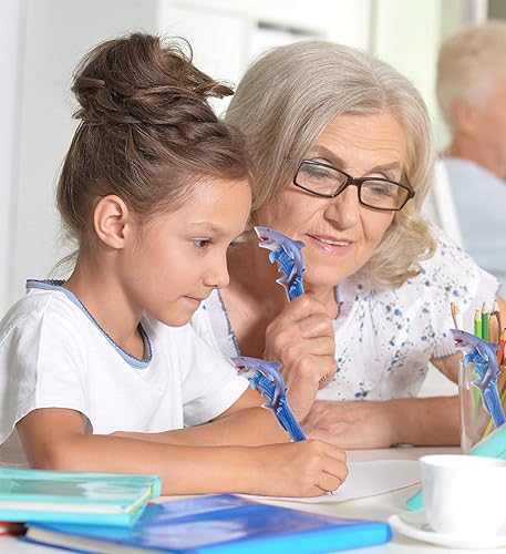 Miniatura 8 de Puzzled Bolígrafo planeta de resina de tiburón mordedor