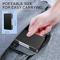 Vista 6 de HEIYING Soporte para tarjeta SD para tarjetas SD y TF, funda portátil SDXC SDHC compatible con 40 ranuras SDXC SDHC y 40 tarjetas TF