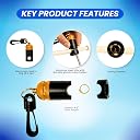 Scuba Choice Scuba Diving Dive Heavy Duty Regulator Octopus Hose Holder Clip Holds 7-Pound, Gold gallery image