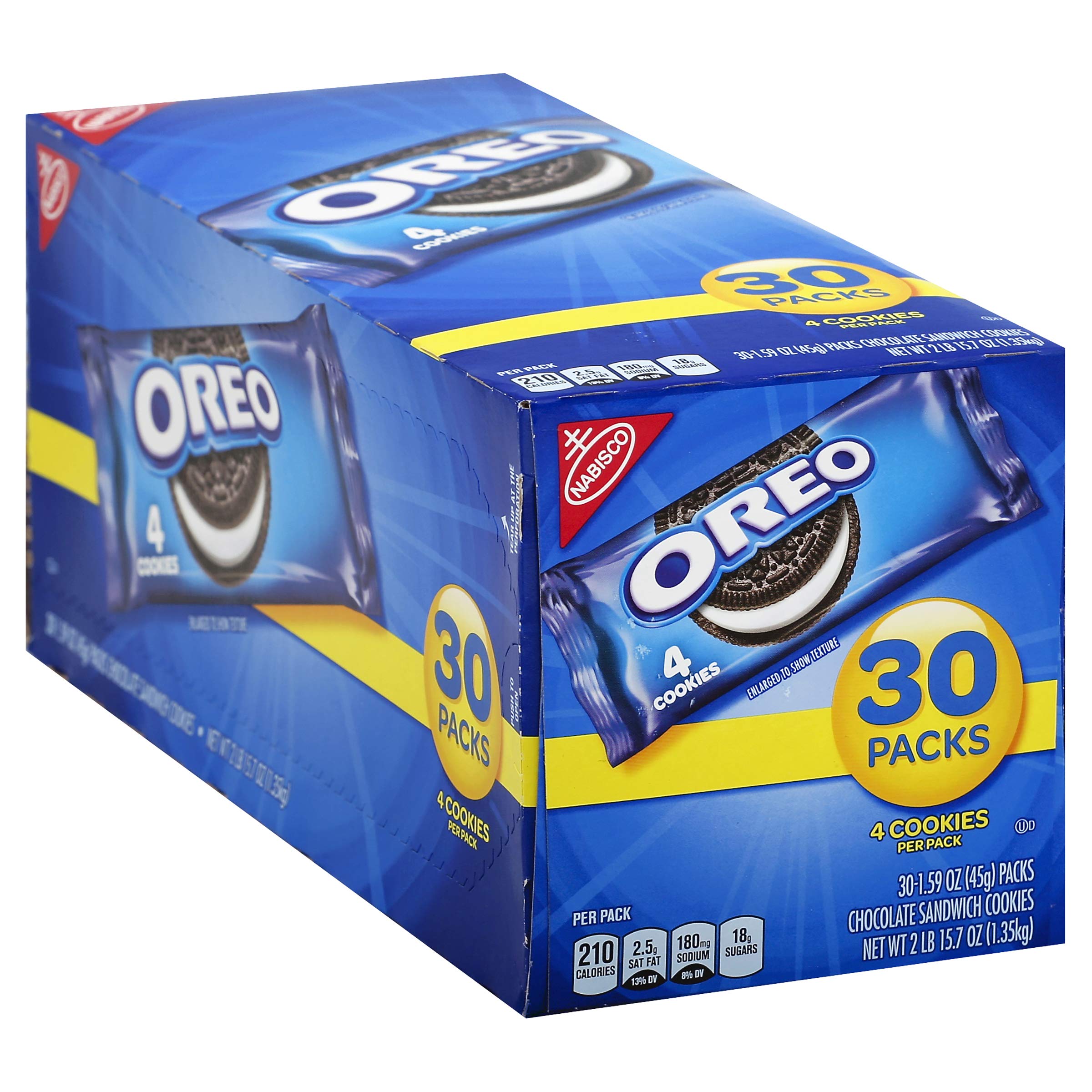 OREO Chocolate Sandwich Cookies, 30 1.59 oz Snack Packs Buy Online