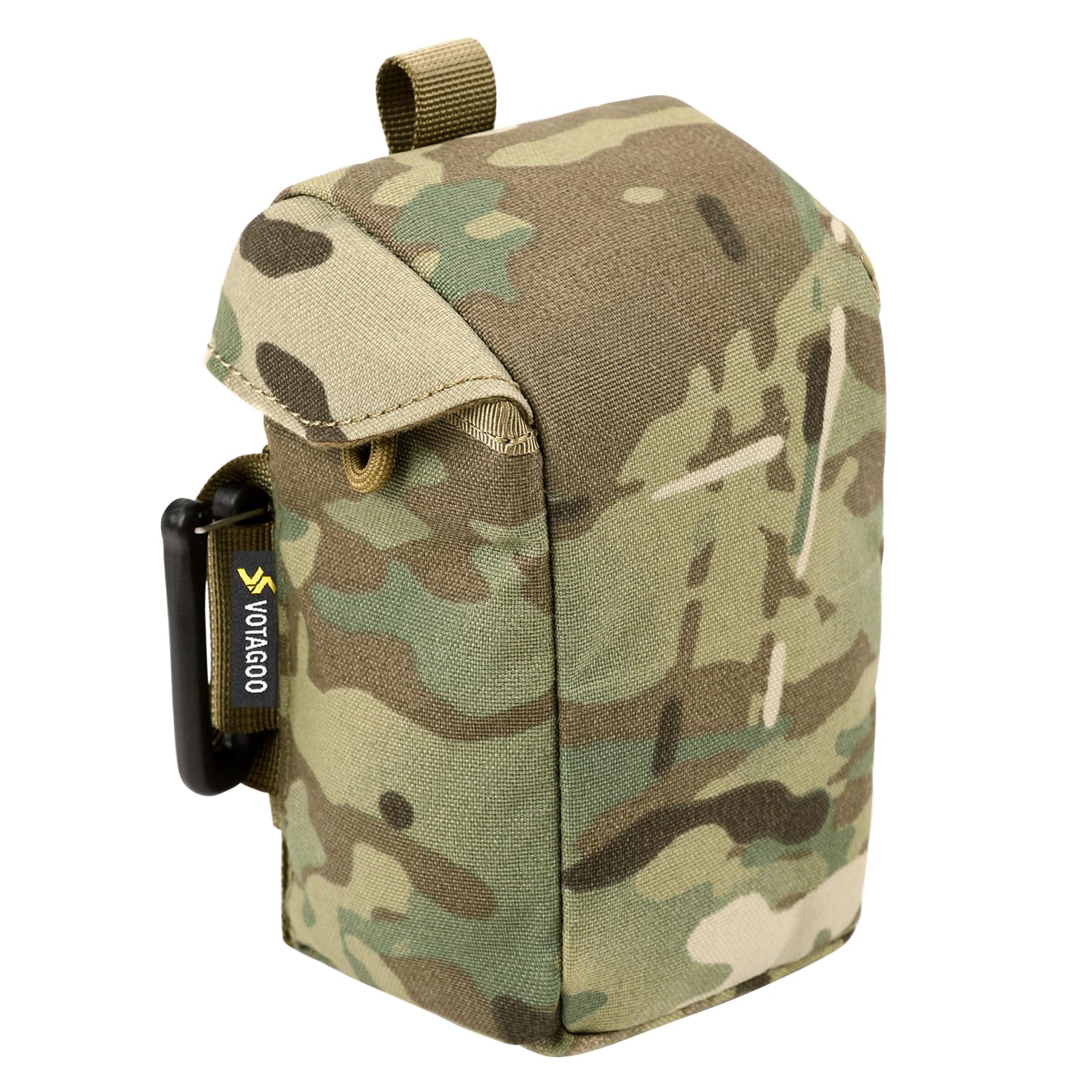 VOTAGOO GEAR Entfernungsmesser-Tasche mit Schutzpolsterung und Schnellverschluss-Schnalle, MOLLE-kompatibel für Ferngläser, taktische Jagdtasche, Zubehör (Multicam)