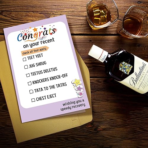 Miniatura 6 de Tarjeta de felicitación para cirugía superior para hombres y mujeres, divertida tarjeta de felicitación para amigos trans, tarjeta de recuperación