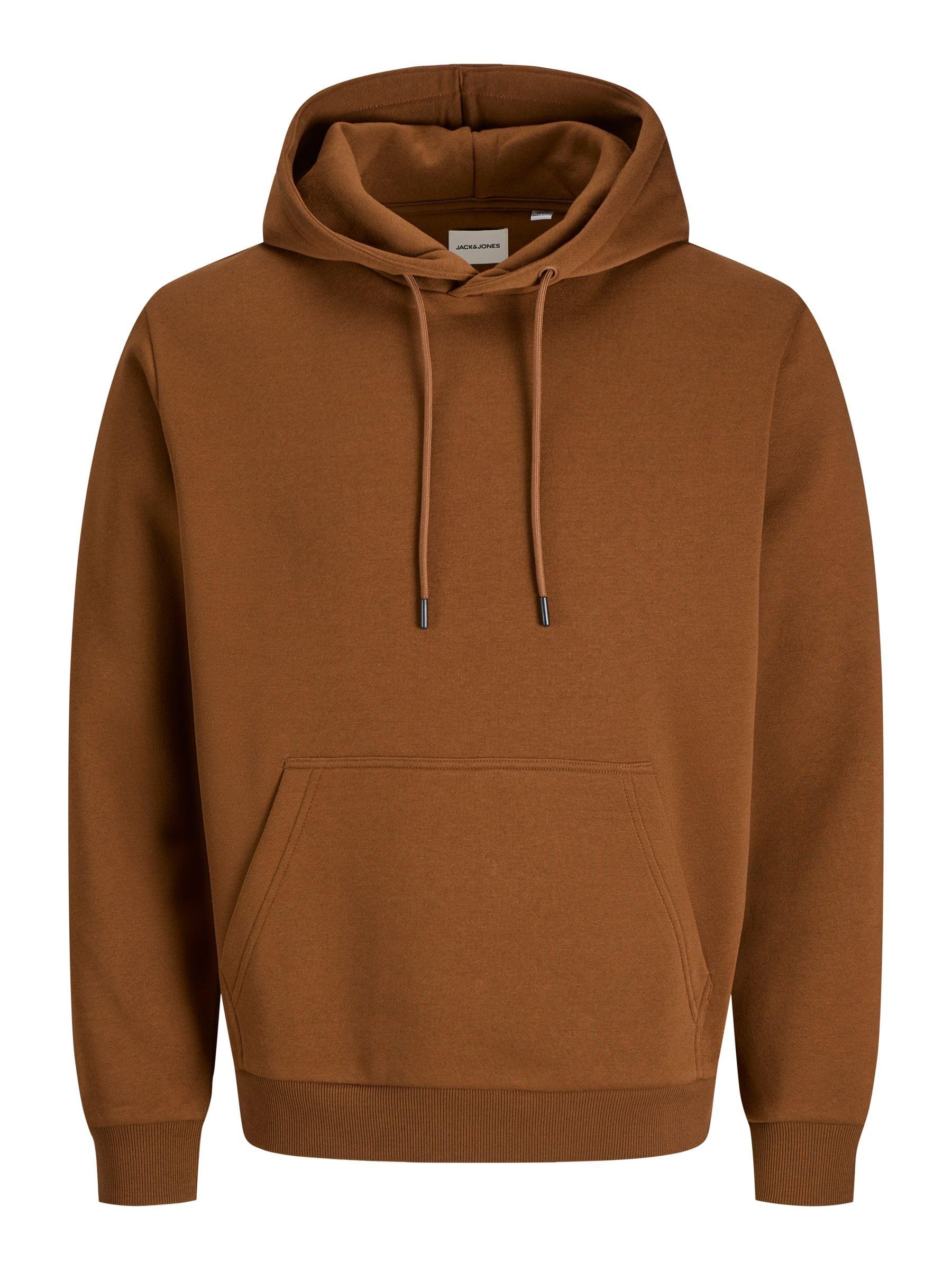 JACK & JONES Men's Jjebradley Sweat Hood Noos Pls Hoodie, Monks Robe, 5XL