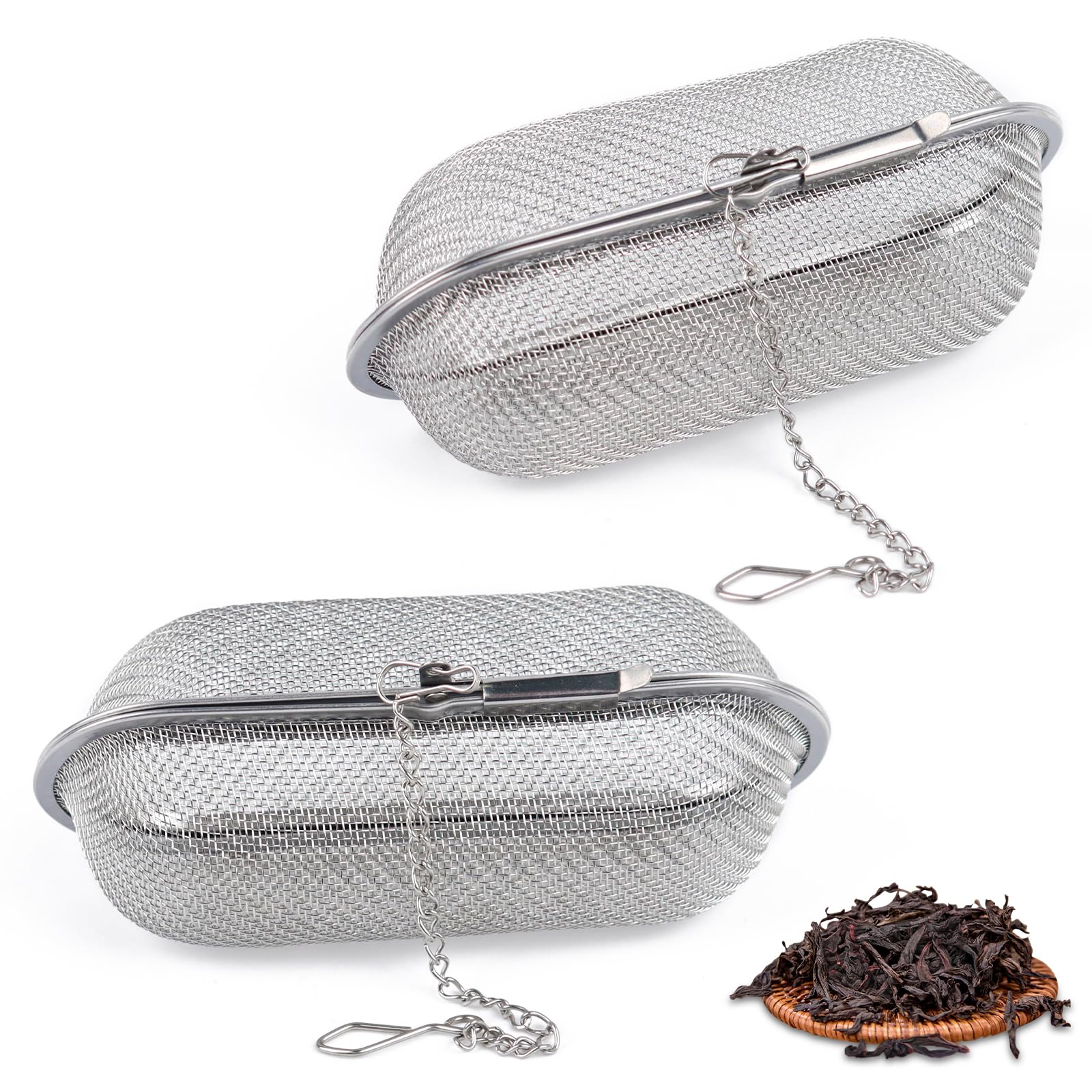 Heveer Lot De 2 Infuseurs à Thé En Forme De Cœur Acier Inoxydable Or Avec Plateau - Pour Thé En Vrac
