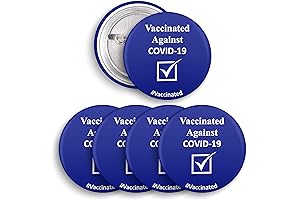 I'm Vaccinated Pin - Blue