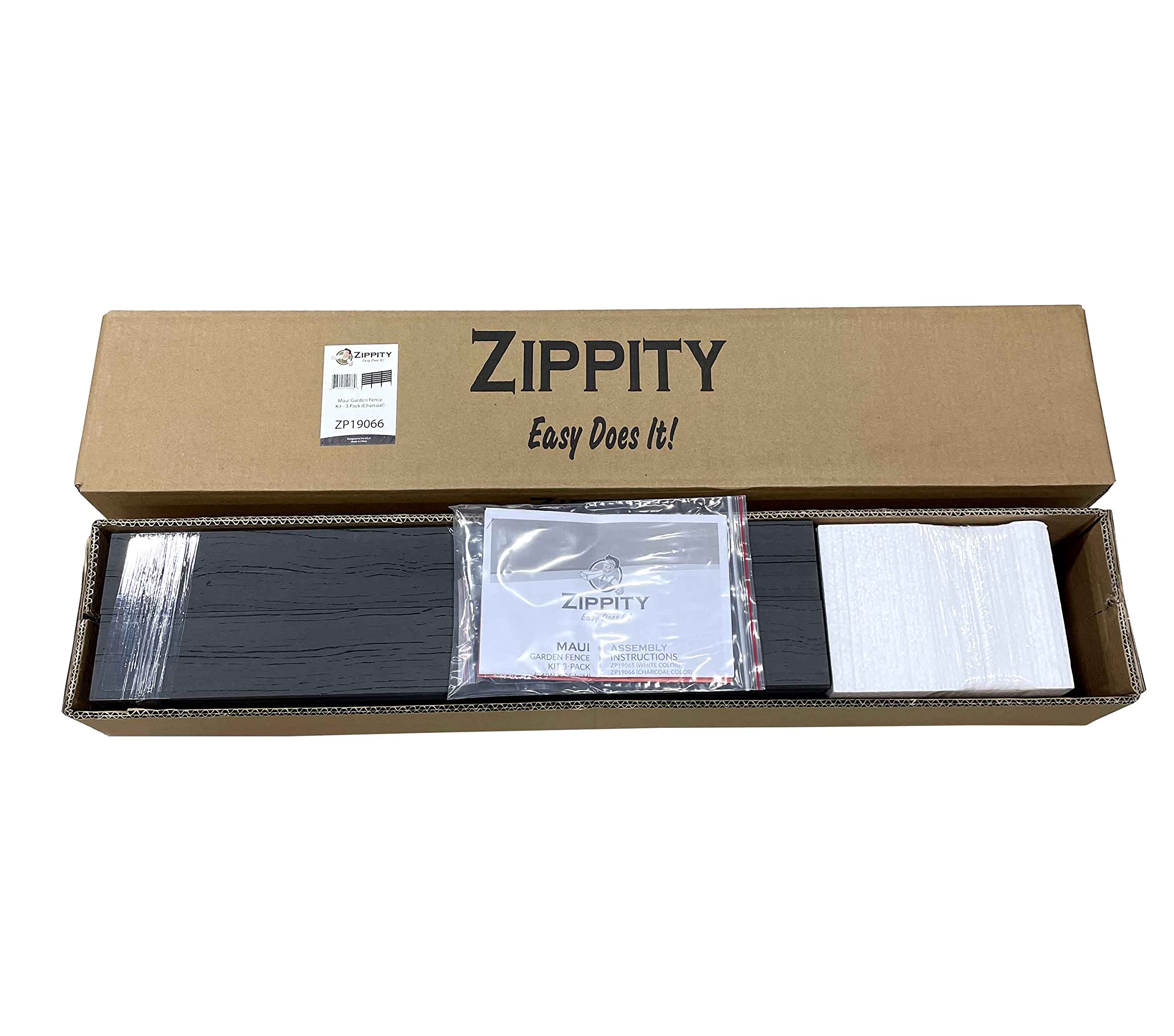 Zippity Outdoor Products ZP19066 2’ H x 2’ W No-Dig Charcoal Color ...