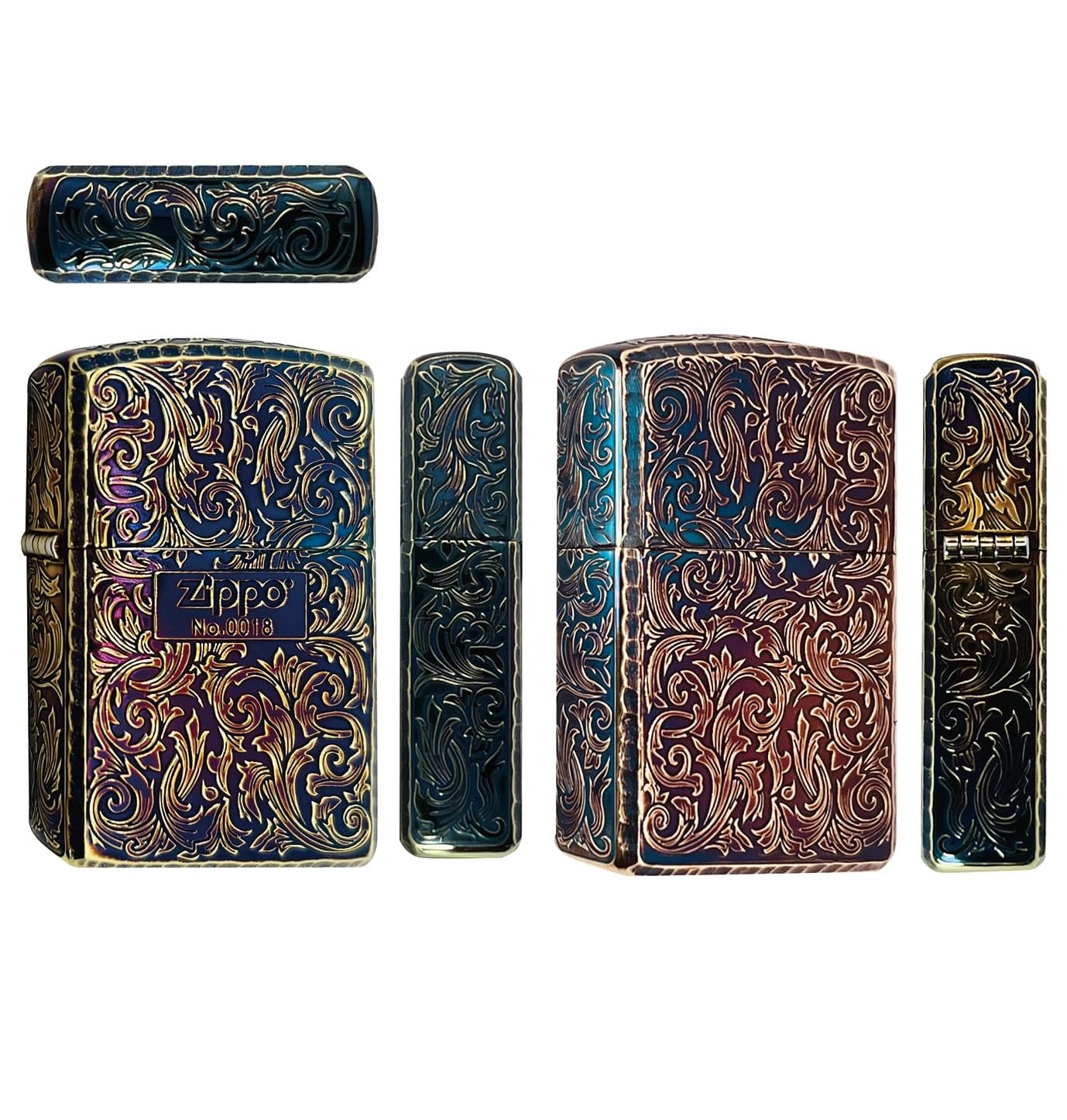 Amazon.co.jp: ZIPPO(ジッポー）アーマー限定 唐草 高級BOX付き 162GI