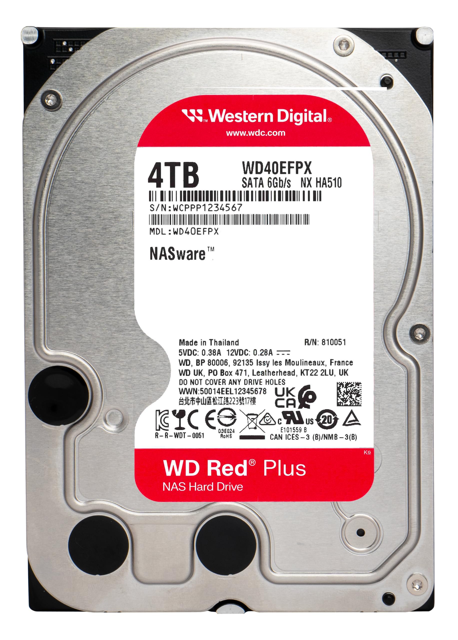 Amazon.co.jp: WD40EFZZ [WD Red Plus（4TB 3.5インチ SATA 6G 5400rpm