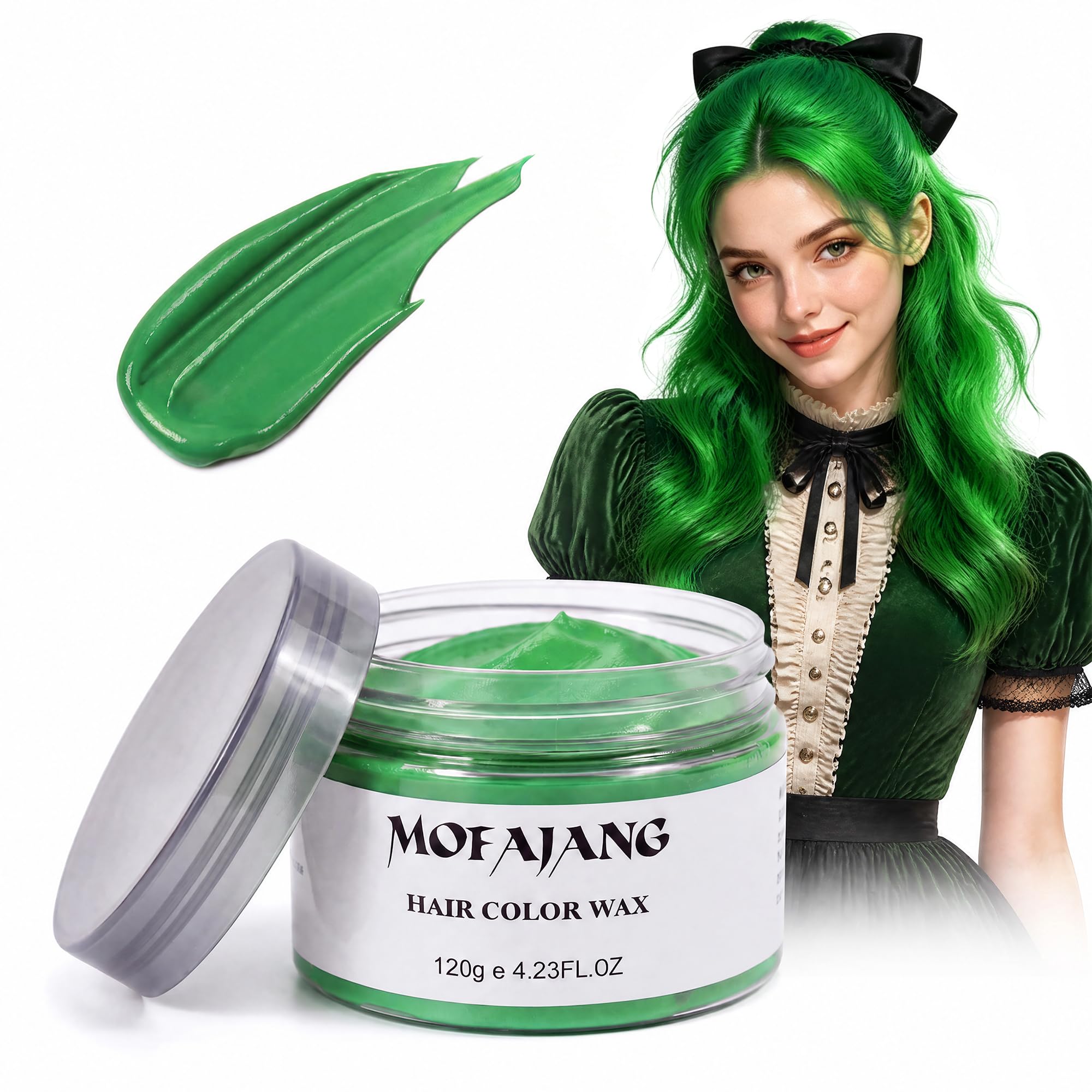 Amazon.com: Temporary Green Hair Color Wax, Washable Temporary