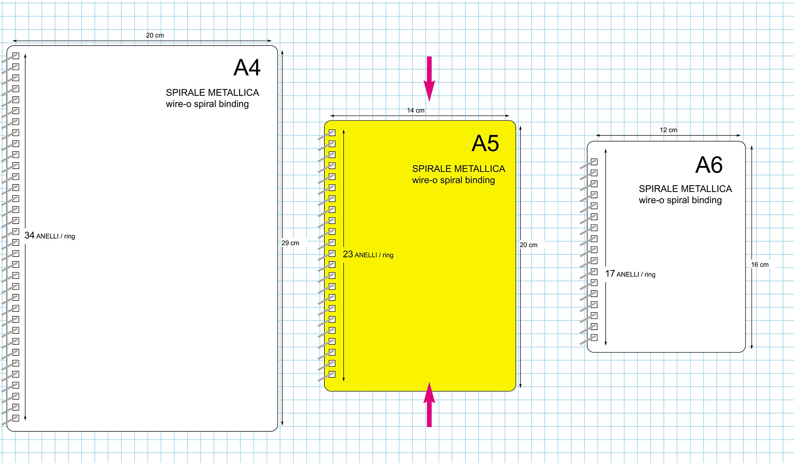 Personal planner - Diario alimentare - agenda perdita peso, attività fisica - Blocco spirale 15x21cm