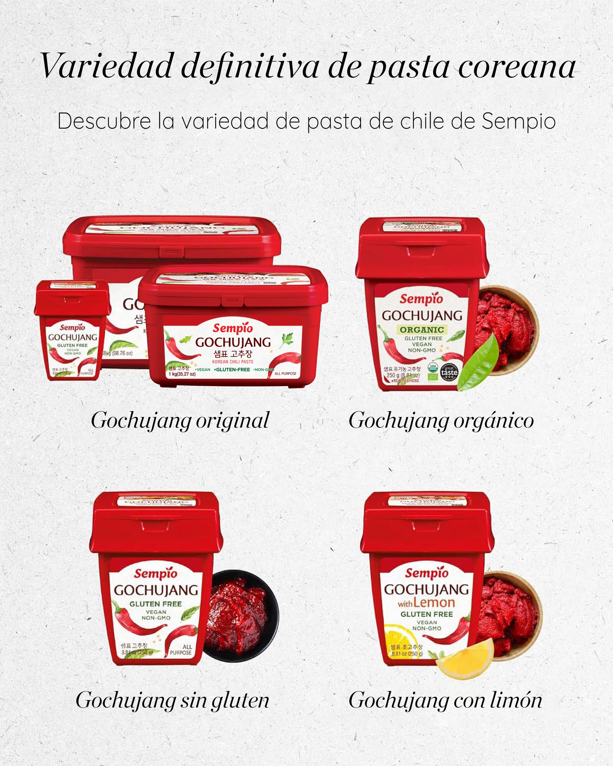 Sempio Gochujang Korean Chili Paste 1kg Sin Gluten