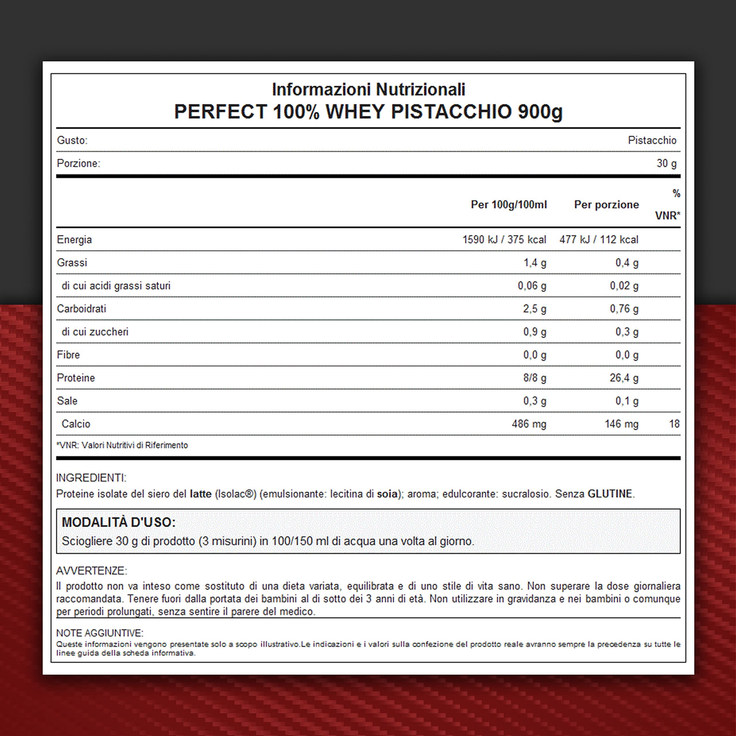 WHY SPORT PERFECT 100% WHEY - białko Whey - Izolowane białko - białko w proszku z niezbędnymi aminokwasami dla masy mięśniowej - smak pistacjowy - 900 gr