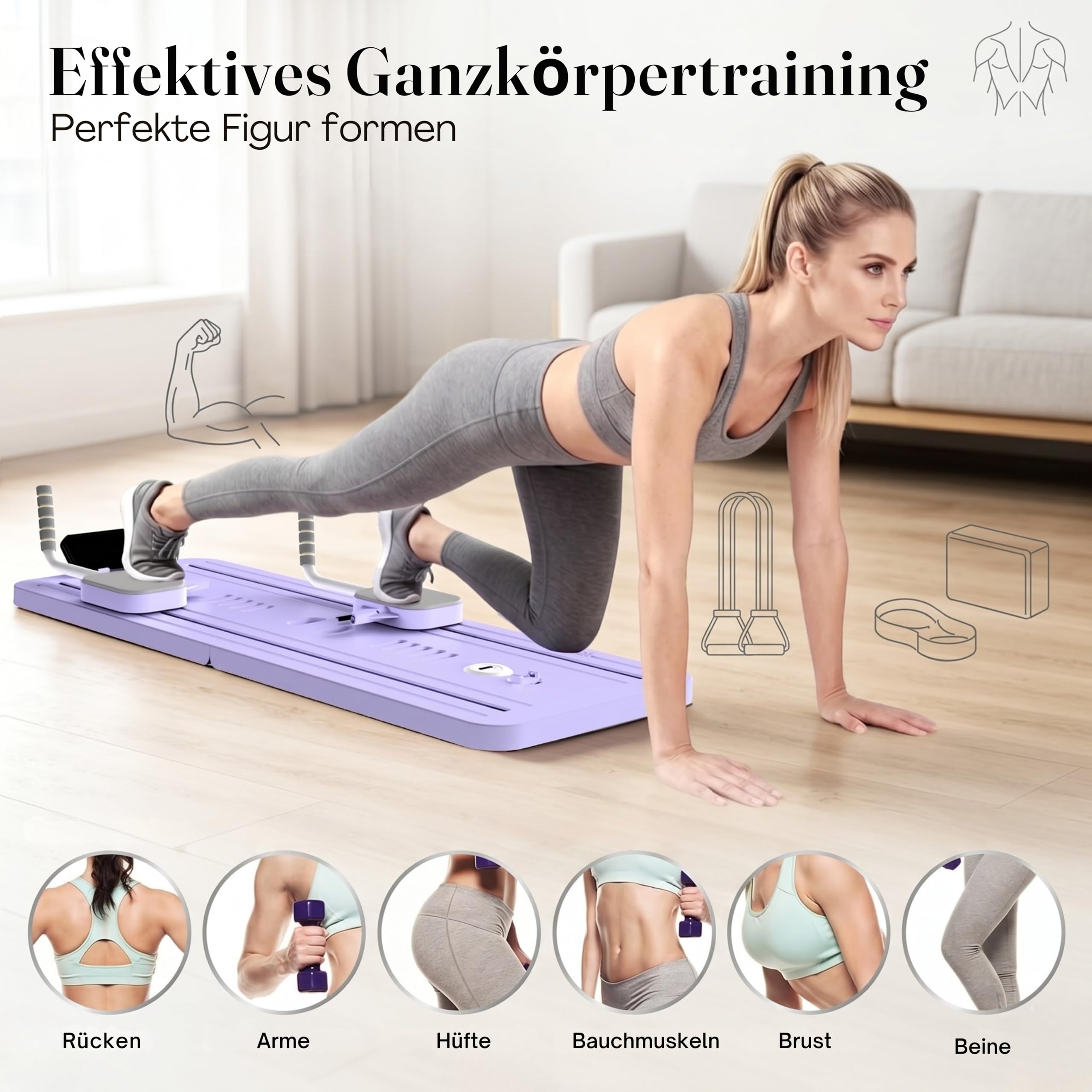 Skay Pilates Reformer Set für Zuhause
