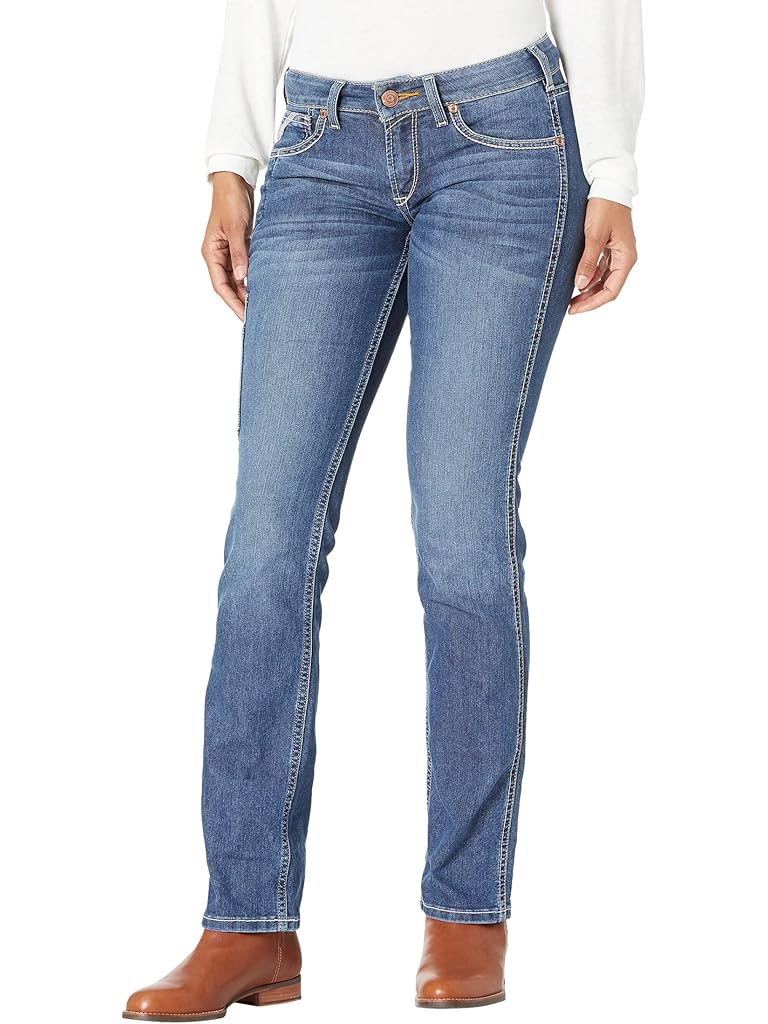 Blue Ariat Rebar DuraStretch Riveter Straight Leg Jeans