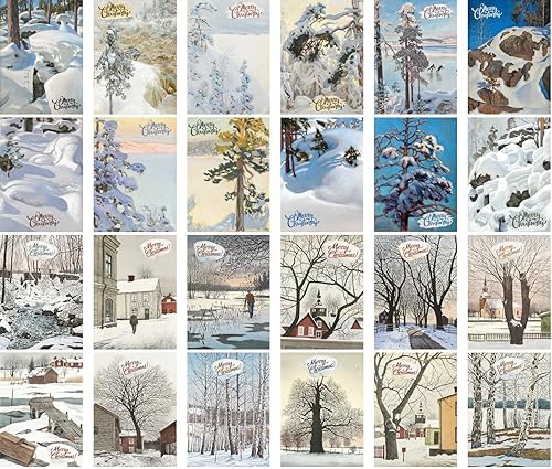 Miniatura 4 de PIXILUV Postales vintage (24 piezas de 4 x 6 pulgadas cada una) Diversión festiva en fiestas increíbles, postales de Navidad vintage, tarjetas de
