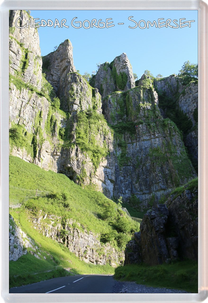 Baked Bean Store Cheddar Gorge - Somerset - Jumbo Fridge Magnet Id464