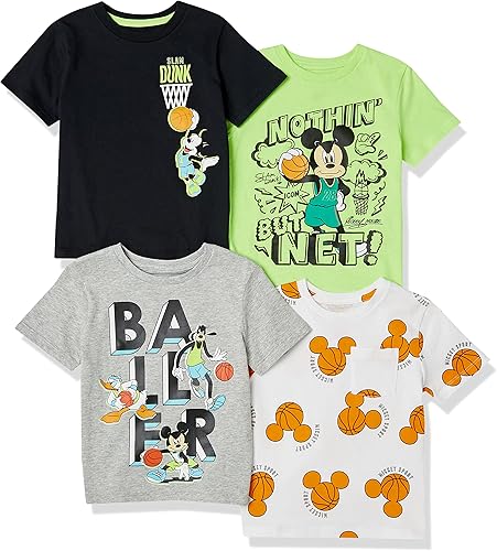 Vista 20 de Yaxa Essentials Disney Marvel Camisetas de manga corta para niños y niños pequeños de Star Wars (cebra previamente manchada), paquetes