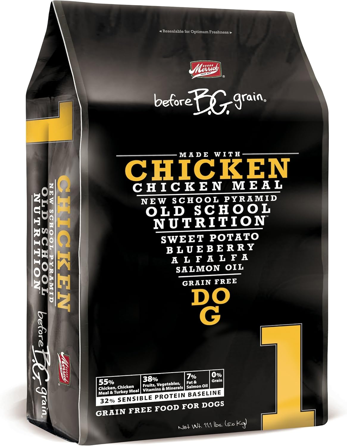 Merrick Before Grain 1 Chicken Dry Dog Food, 11.1Pound