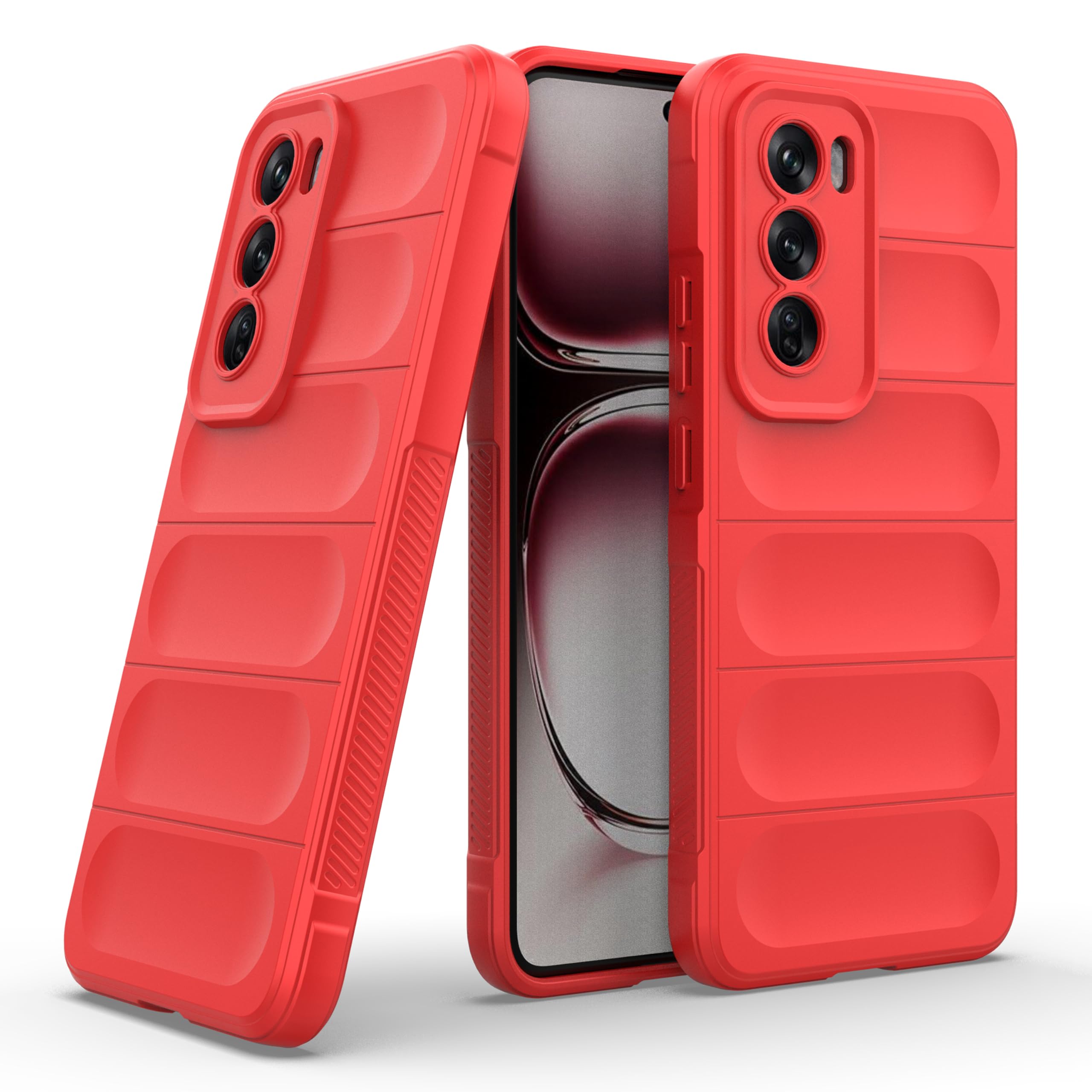 Pour OPPO Reno12 Pro Global PC + TPU Étui De Protection Antichoc Avec Support D'anneau Magnétique R