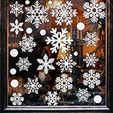 321pcs Christmas Window Decals - 9 Sheets of Snowflakes, Winter & Holiday Designs for Glass Windows