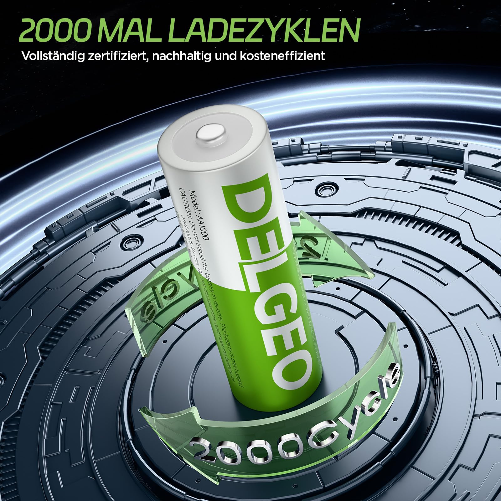 Batterie Ricaricabili AA al Litio 8 Pezzi 3600mWh 1,5V Lunga Durata