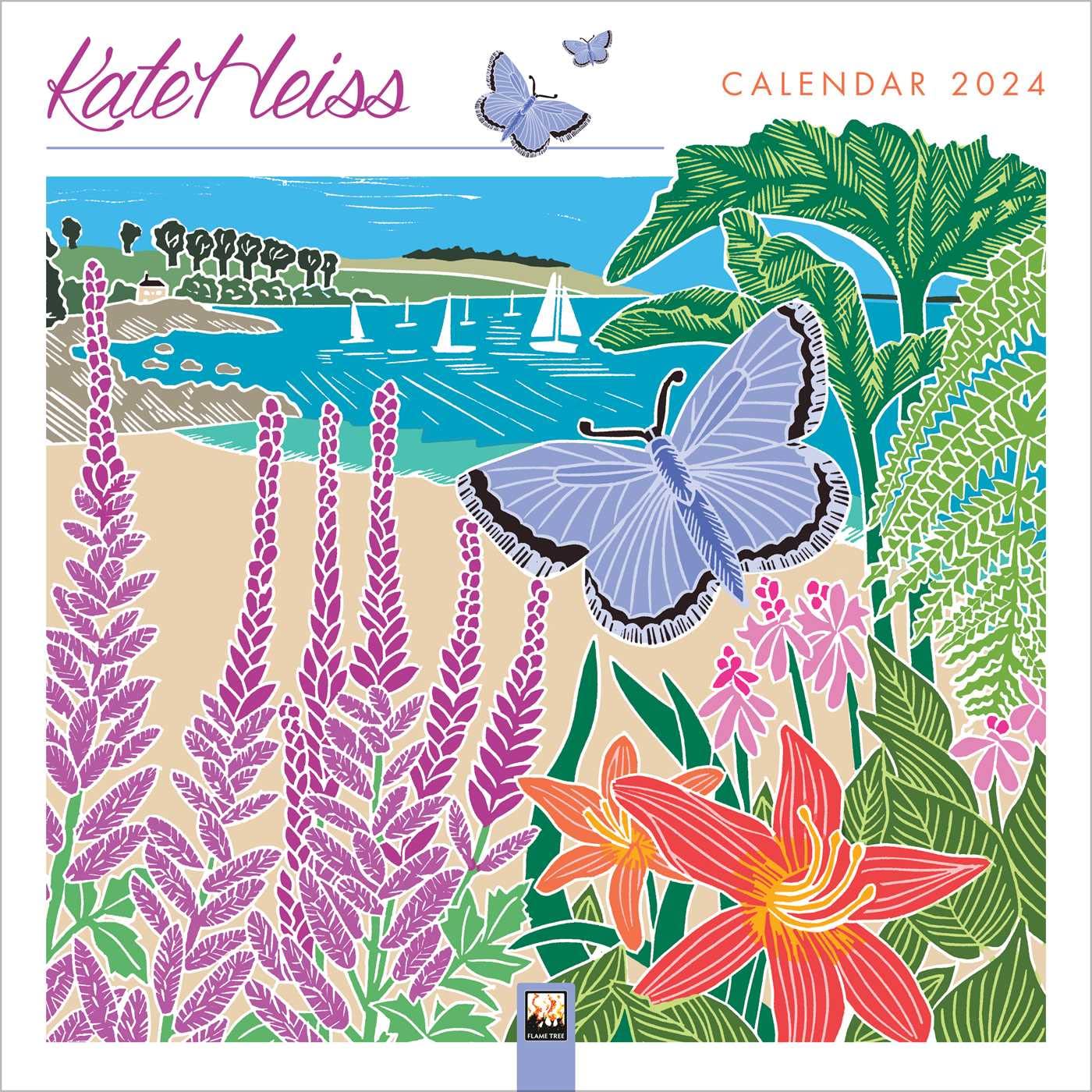 Amazon Kate Heiss Wall Calendar 2024 (Art Calendar) Flame Tree