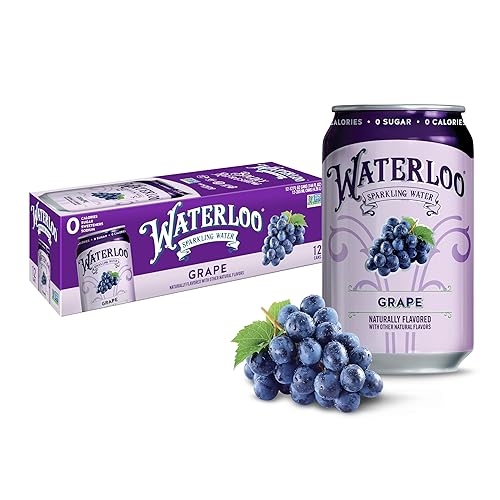 Waterloo Sparkling Water - Agua carbonatada sabor natural, paquete de 12 latas de 12 onzas líquidas, cero calorías, sin azúcar ni saborizantes