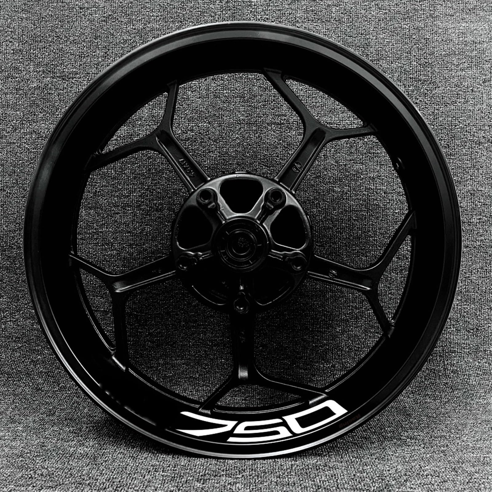 Motorcycle Wheel Sticker Inner Rim Reflective Protection Decal Decorative Film for Kawasaki Z750 Decorative(Color28)