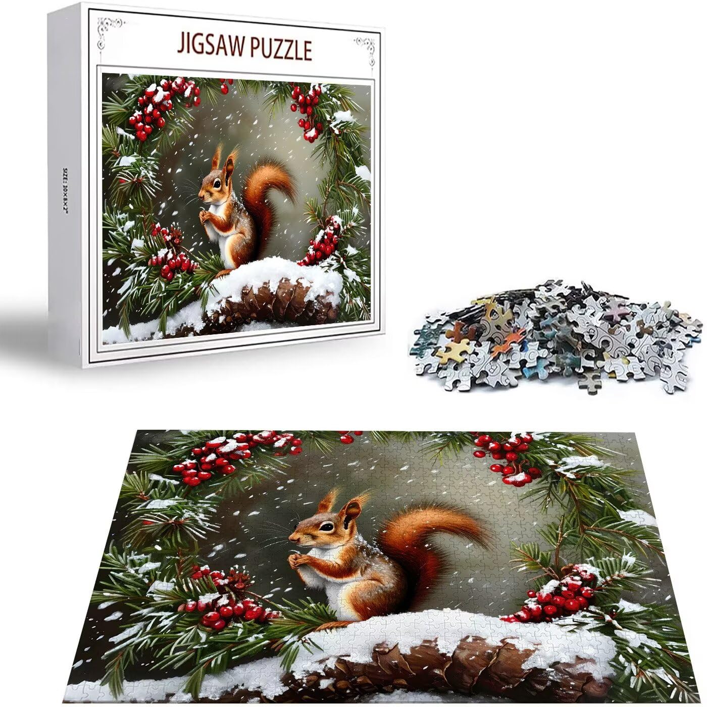 Puzzle z wiewiórkami, 1500 elementów, dla dorosłych, drewniane puzzle dla dorosłych, "zrób to sam", klasyczne drewniane puzzle premium dla chłopców i dziewczynek, S-426