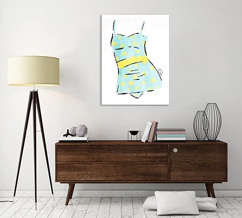 Miniatura 4 de Jaxson Rea "Vintage Swimsuit 1" Gallery Wrapped Canvas by Onrei, 12" x 16"