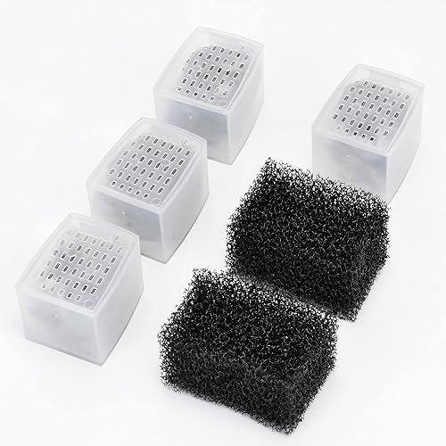 Miniatura 2 de NICREW Cartucho de repuesto para filtro de pecera Magi 380, espuma de filtro de acuario y carbón activo